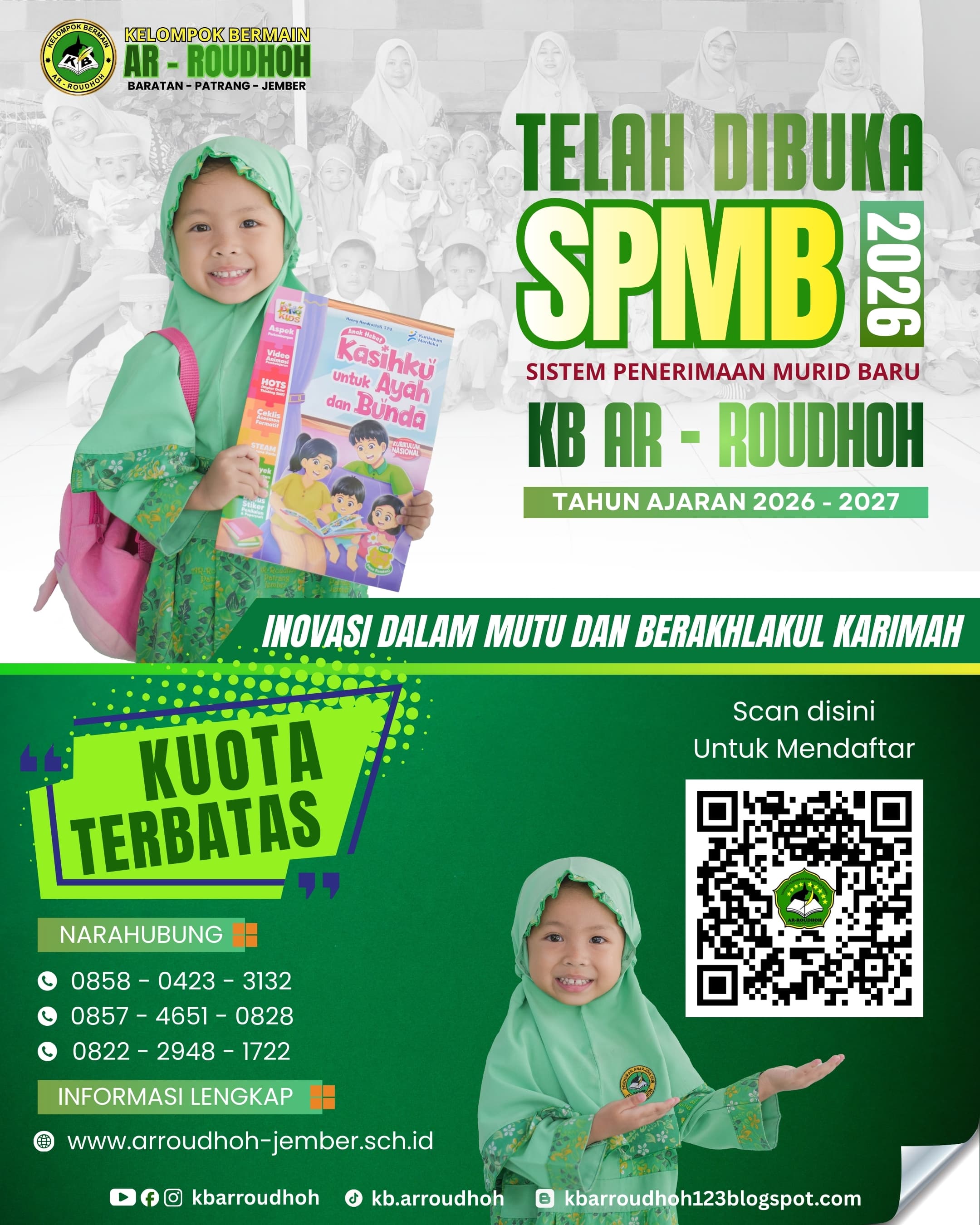 Poster ppdb_paud Ar-Roudhoh